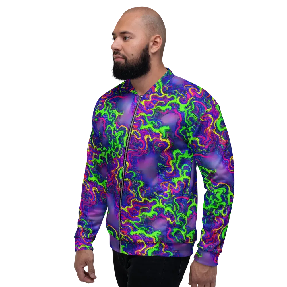 Electric Ribbons on Bomber Jacket — Left