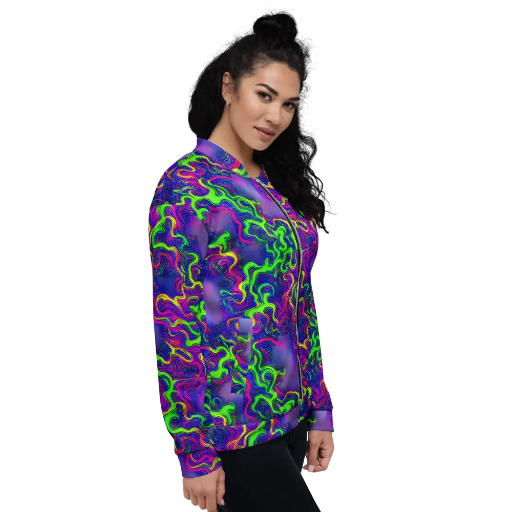 Electric Ribbons on Bomber Jacket — Right
