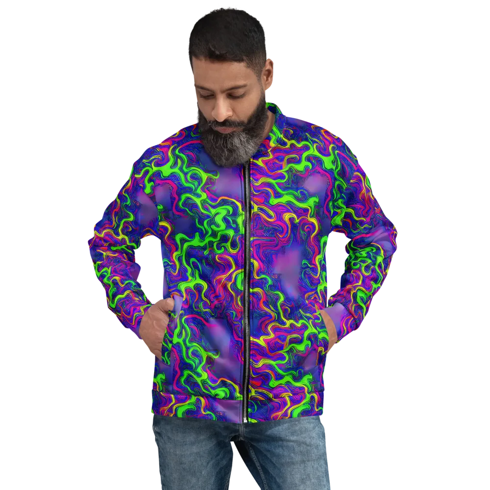Electric Ribbons on Bomber Jacket — Front