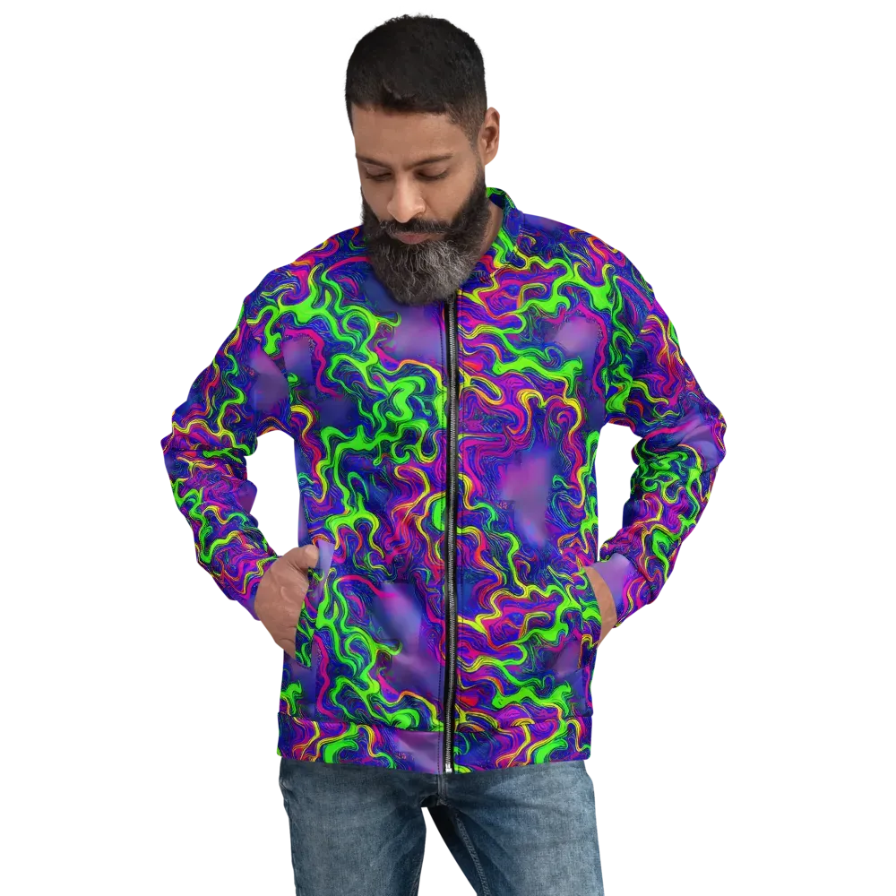 Electric Ribbons on Bomber Jacket — Front