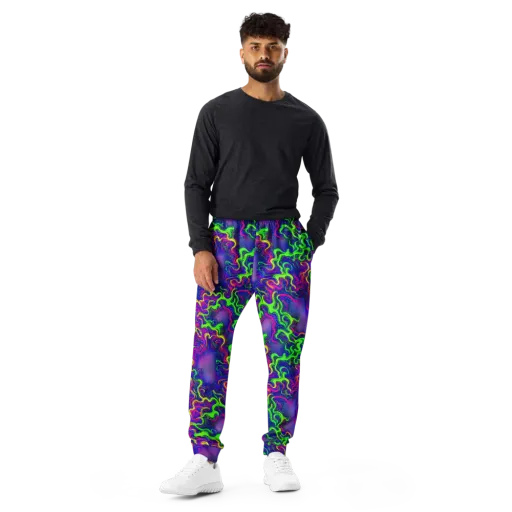 Electric Ribbons on a Men's Joggers