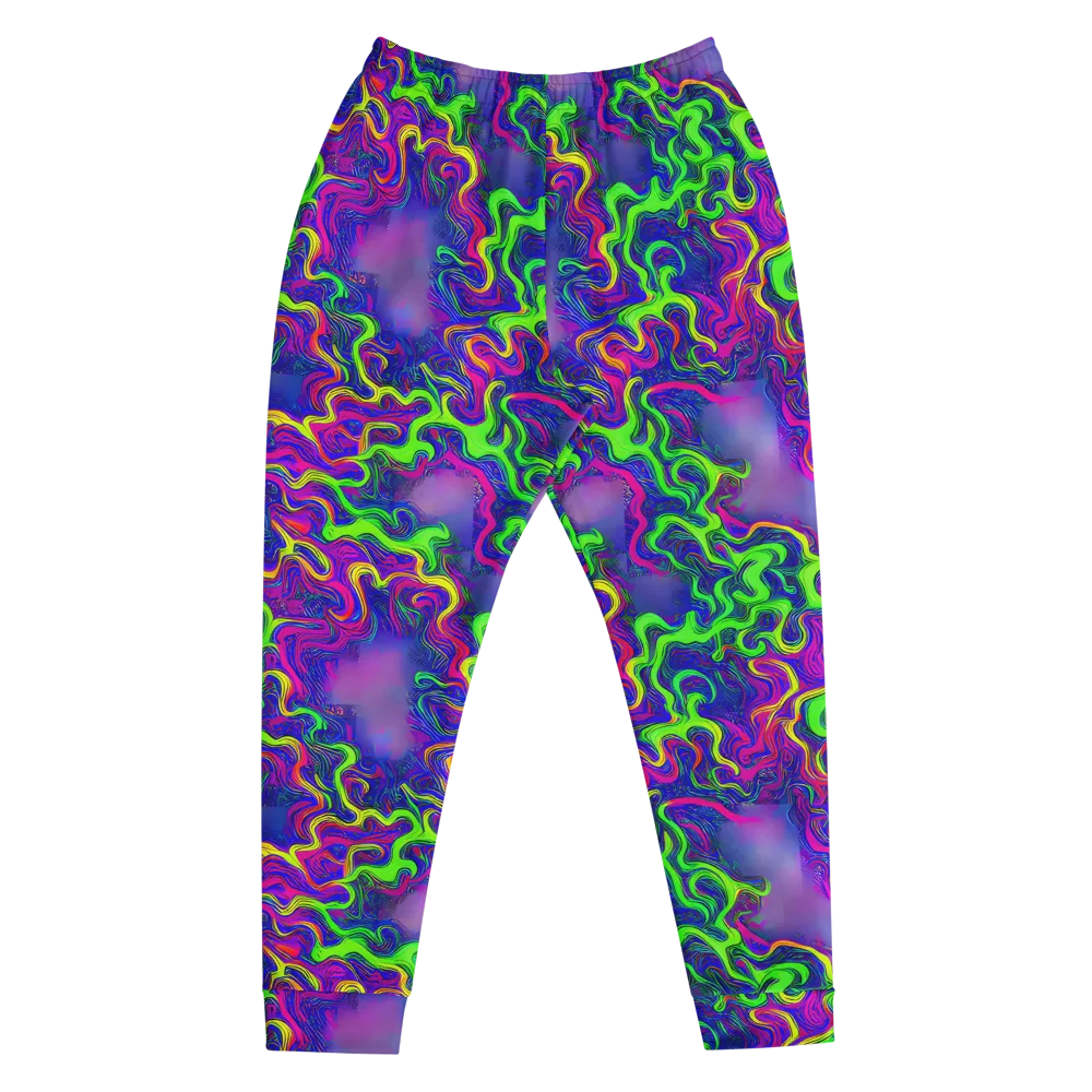 Electric Ribbons on Men's Joggers — Front