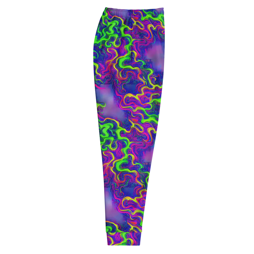Electric Ribbons on Men's Joggers — Right