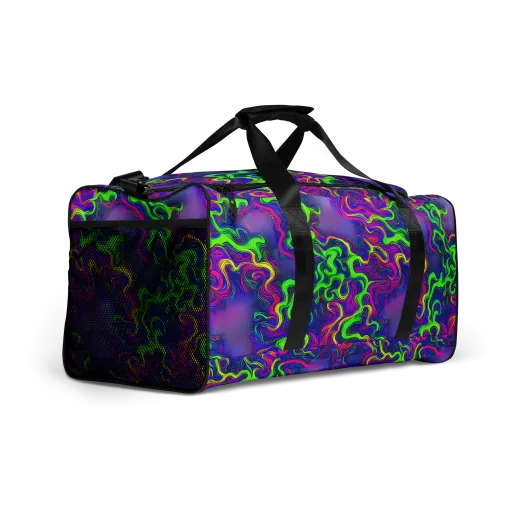 Electric Ribbons on a Duffle Bag