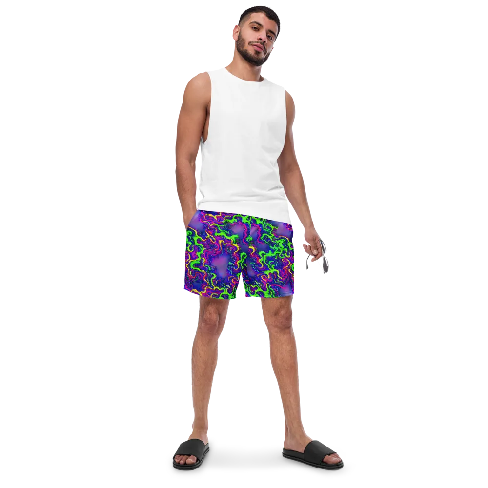 Electric Ribbons on Swim Trunks — Front
