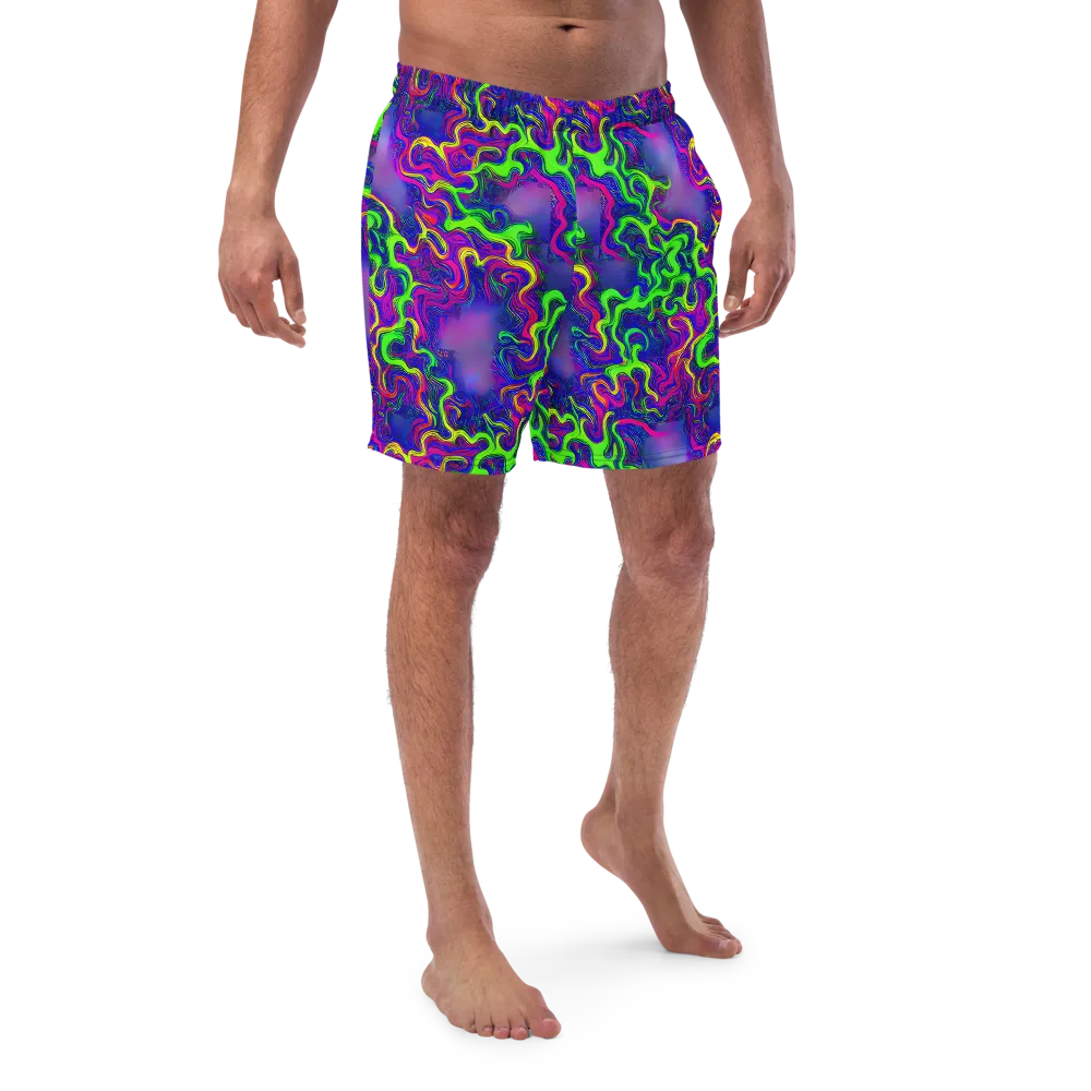 Electric Ribbons on Swim Trunks — Front