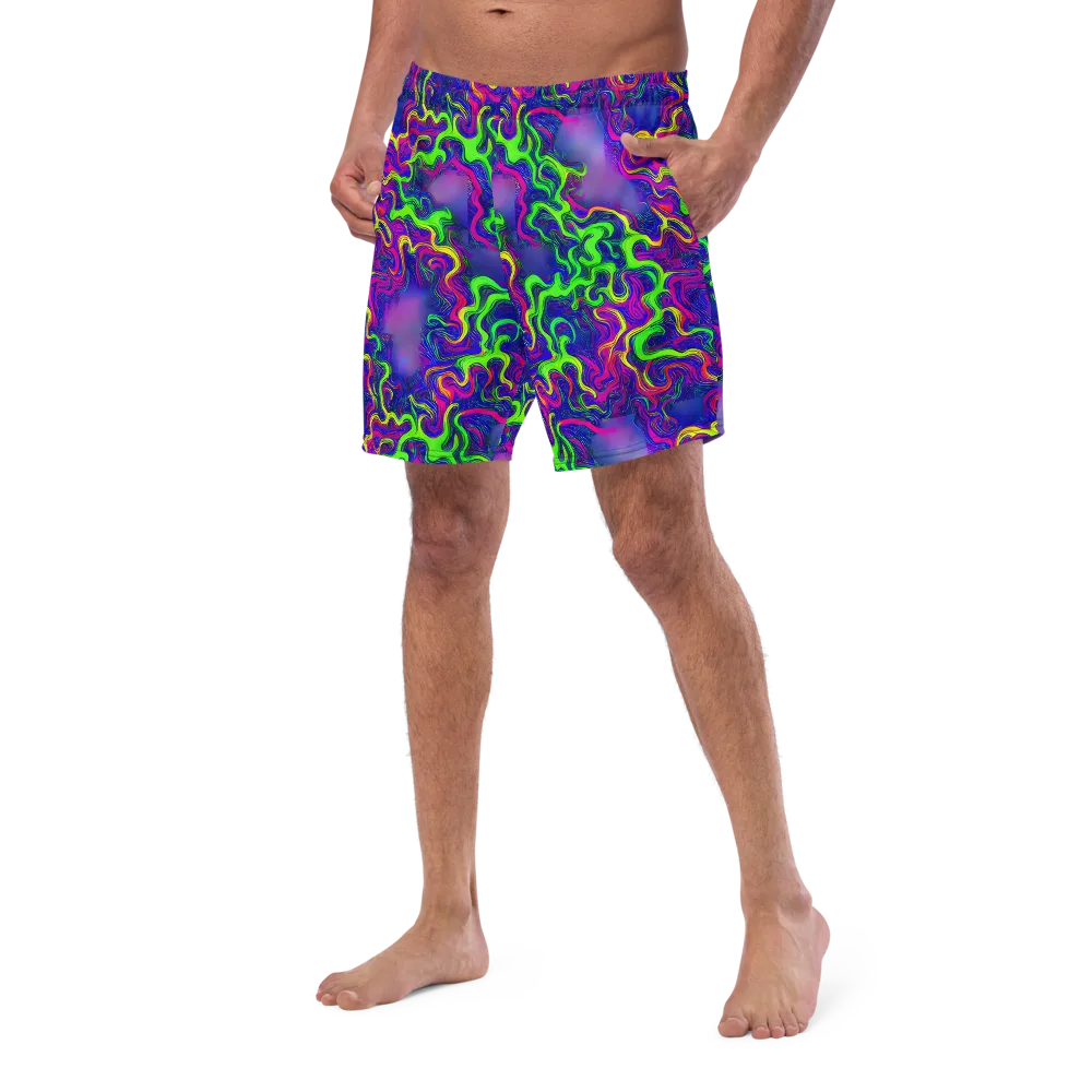 Electric Ribbons on Swim Trunks — Left Front