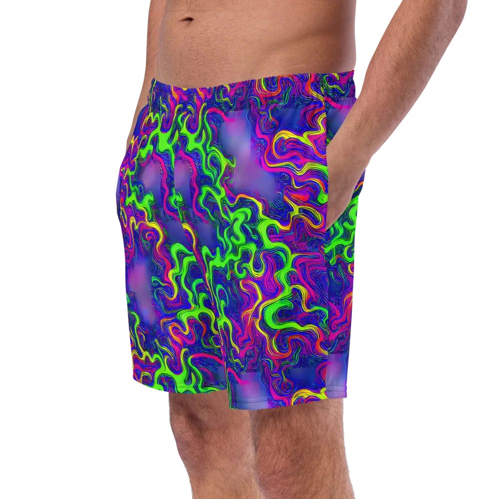 Electric Ribbons on Swim Trunks — Left Front