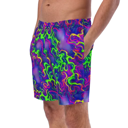 Electric Ribbons on a Swim Trunks