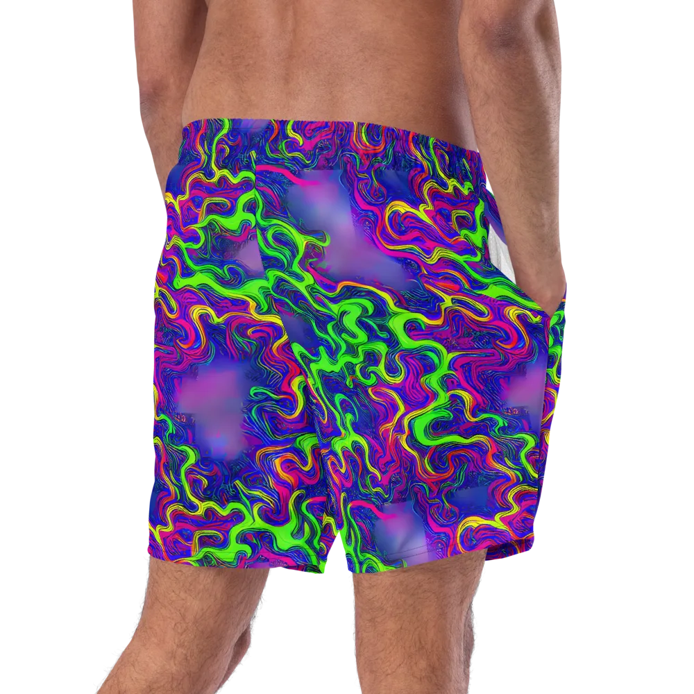 Electric Ribbons on Swim Trunks — Right Back
