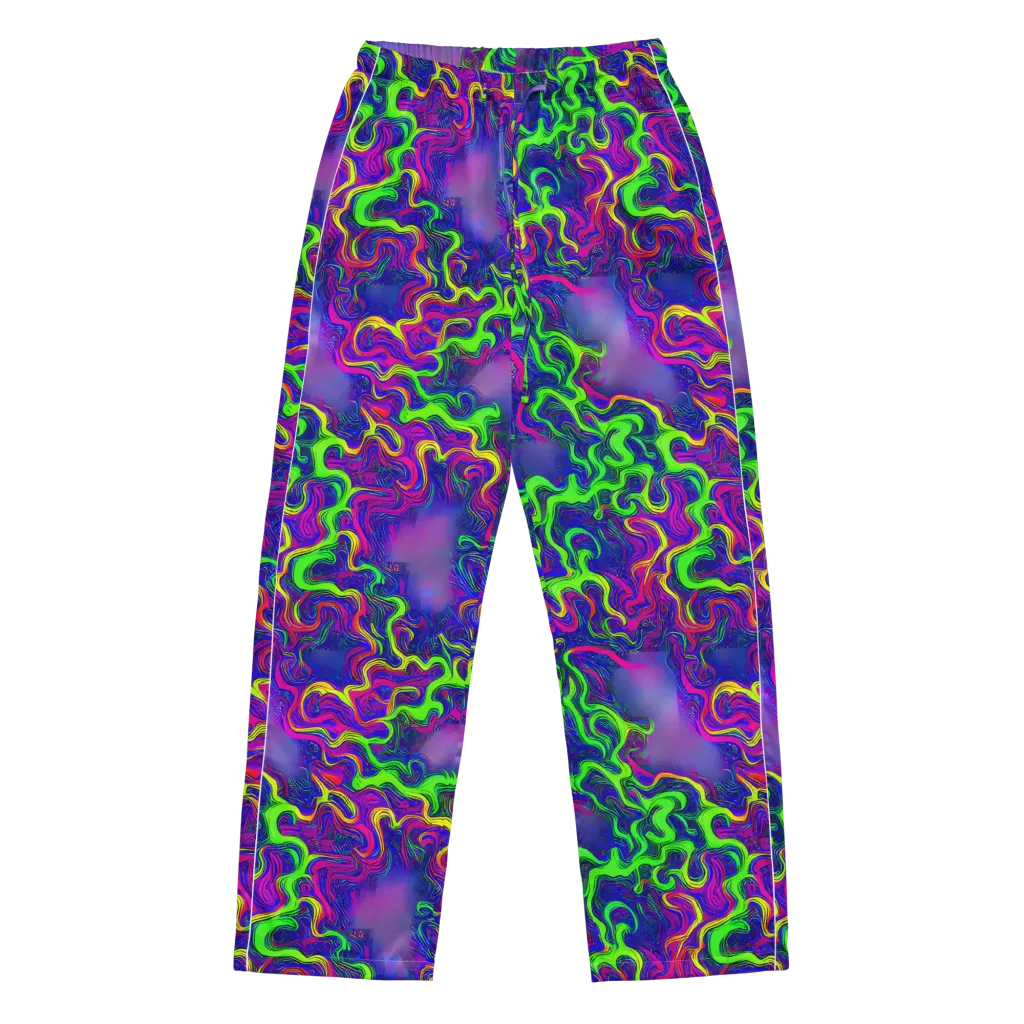 Electric Ribbons on Women's Pajama Pants — Front