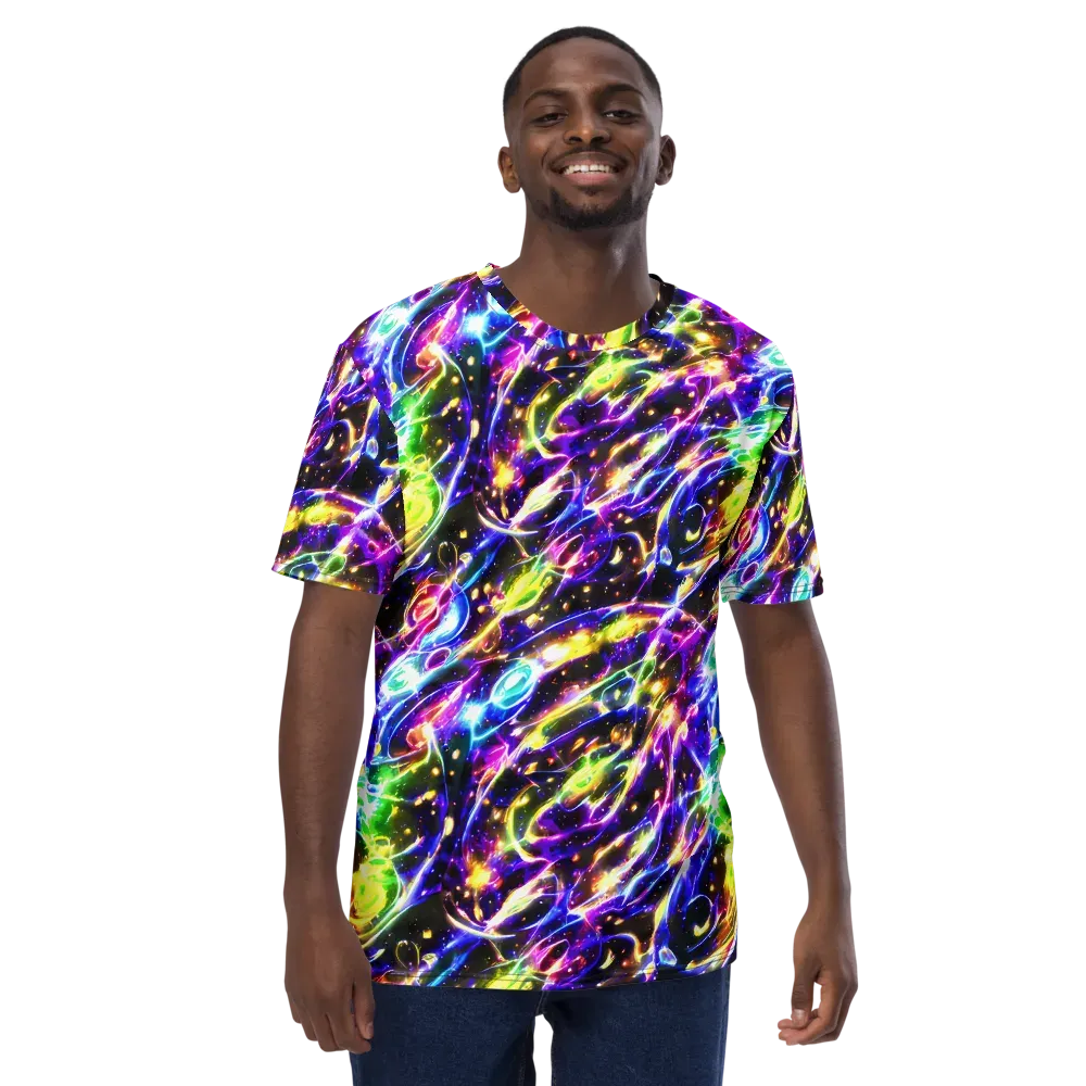Prismatic Storm on Men's Crew Neck T-Shirt — Front