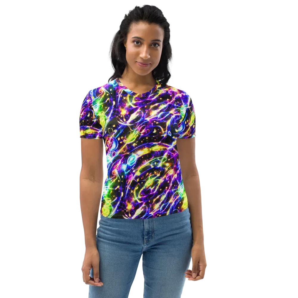 Prismatic Storm on Women's Crew Neck T-Shirt — Front