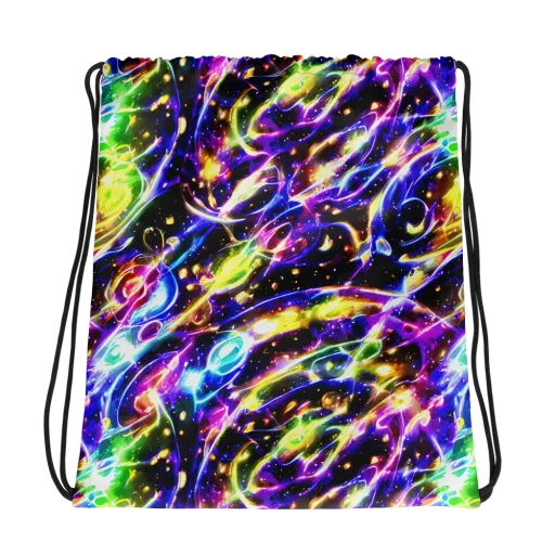 Prismatic Storm on a Drawstring Bag
