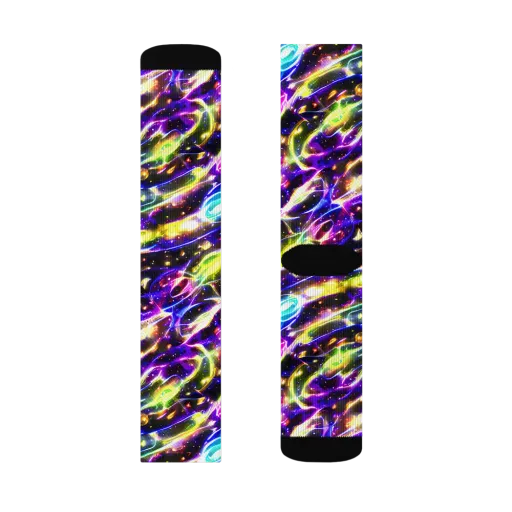 Prismatic Storm on a Socks