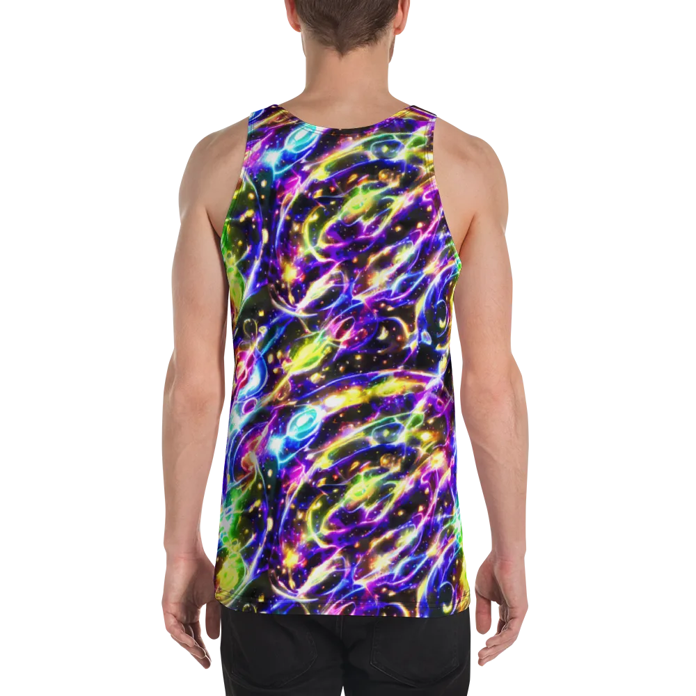 Prismatic Storm on Men's Tank Top — Back