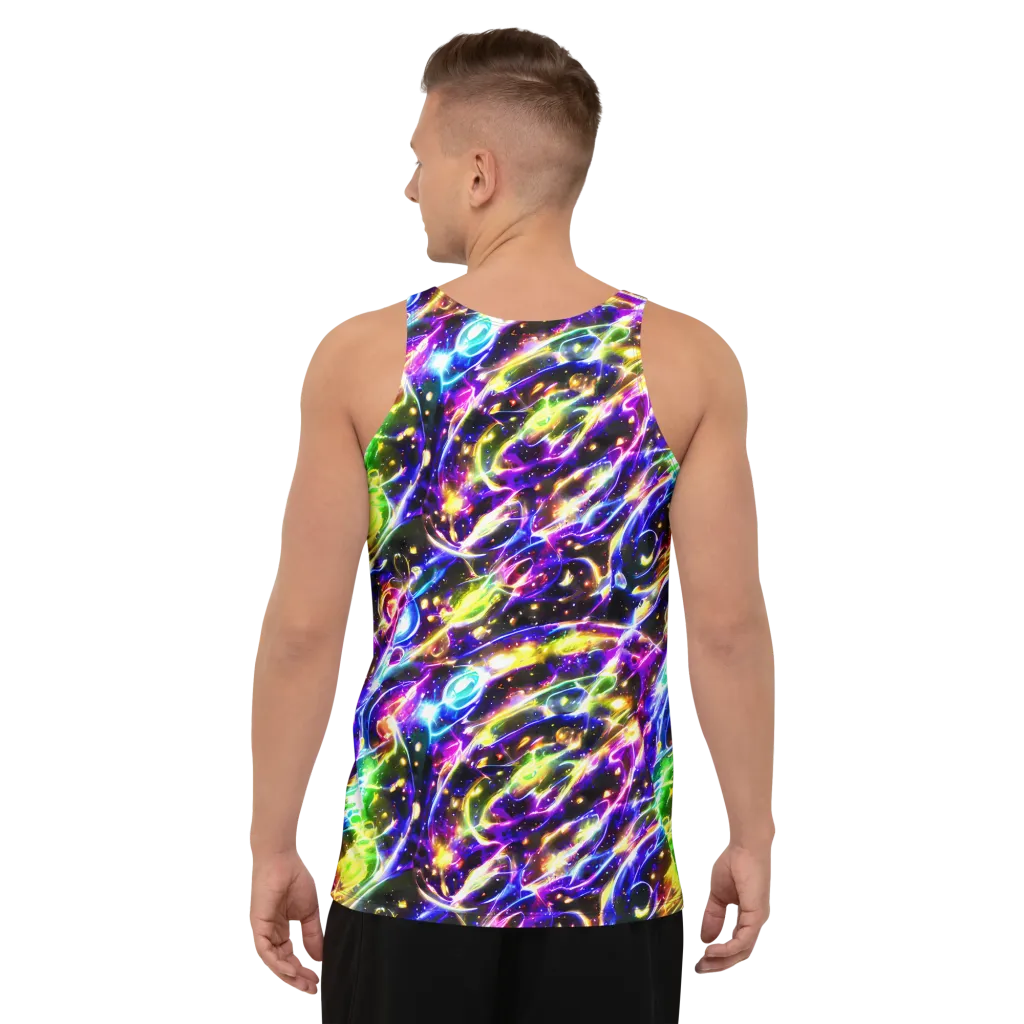 Prismatic Storm on Men's Tank Top — Back