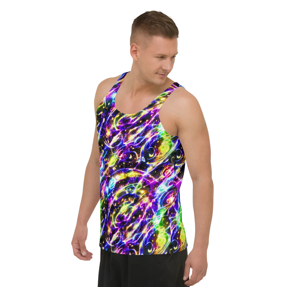 Prismatic Storm on Men's Tank Top — Left Front