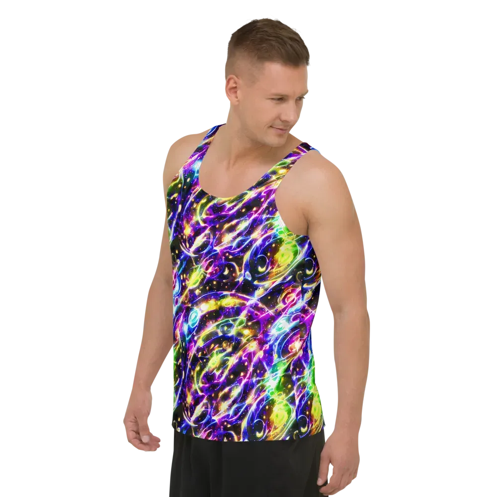 Prismatic Storm on Men's Tank Top — Left Front