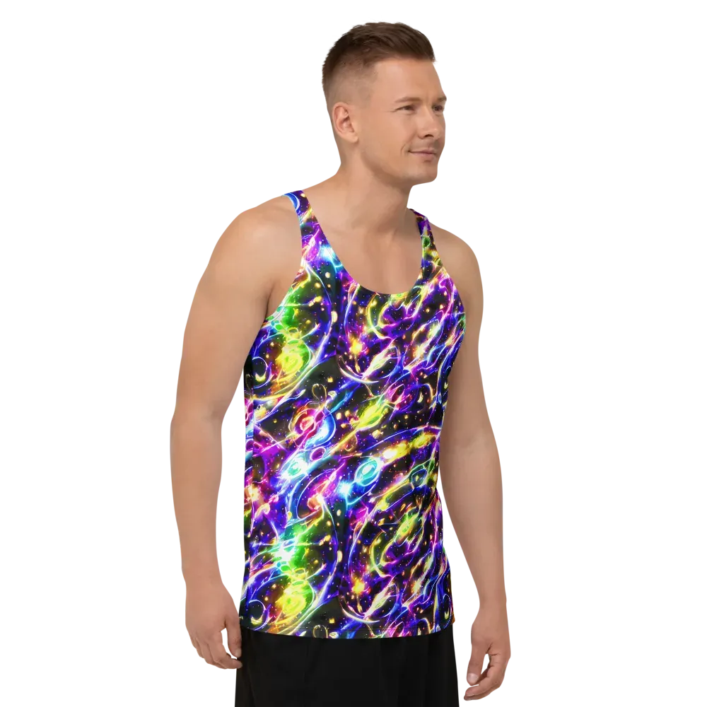 Prismatic Storm on Men's Tank Top — Right Front