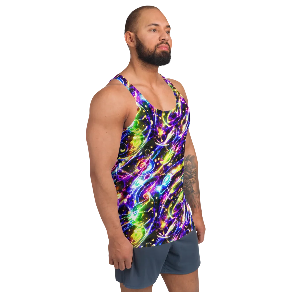 Prismatic Storm on Men's Tank Top — Right Front