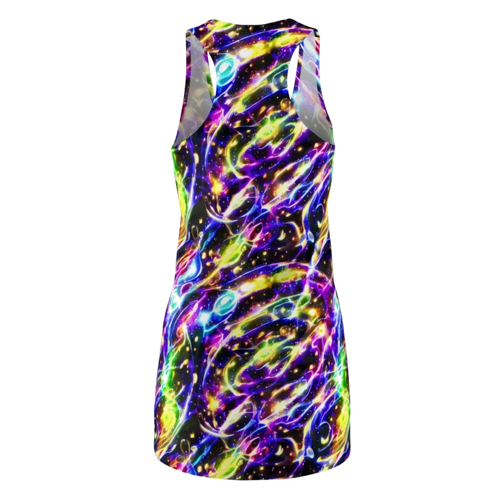 Prismatic Storm on Racerback Dress — Back