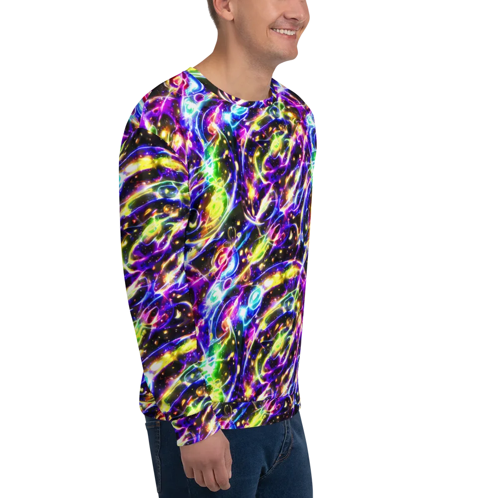 Prismatic Storm on Sweatshirt — Right Front