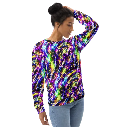 Prismatic Storm on a Sweatshirt