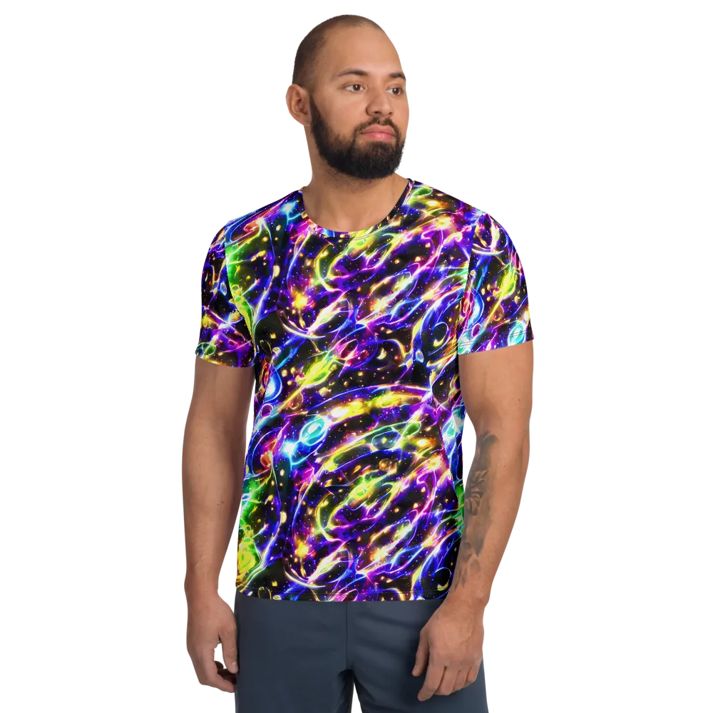 Prismatic Storm on Men's Athletic T-Shirt — Front