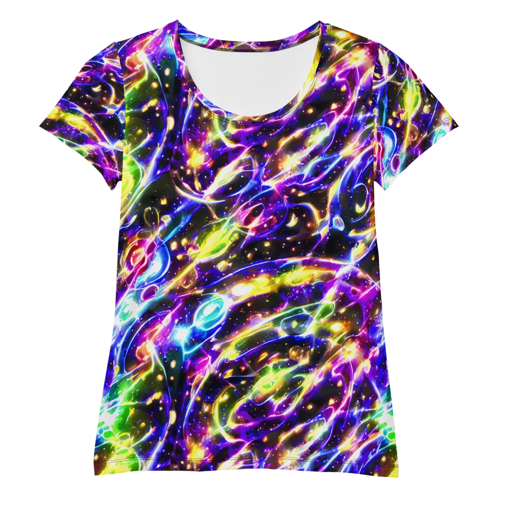 Prismatic Storm on Women's Athletic T-Shirt — Front