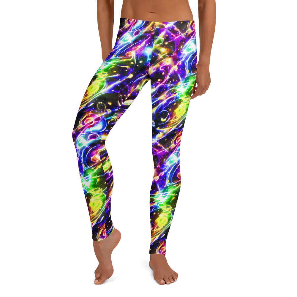 Prismatic Storm on Leggings — Front