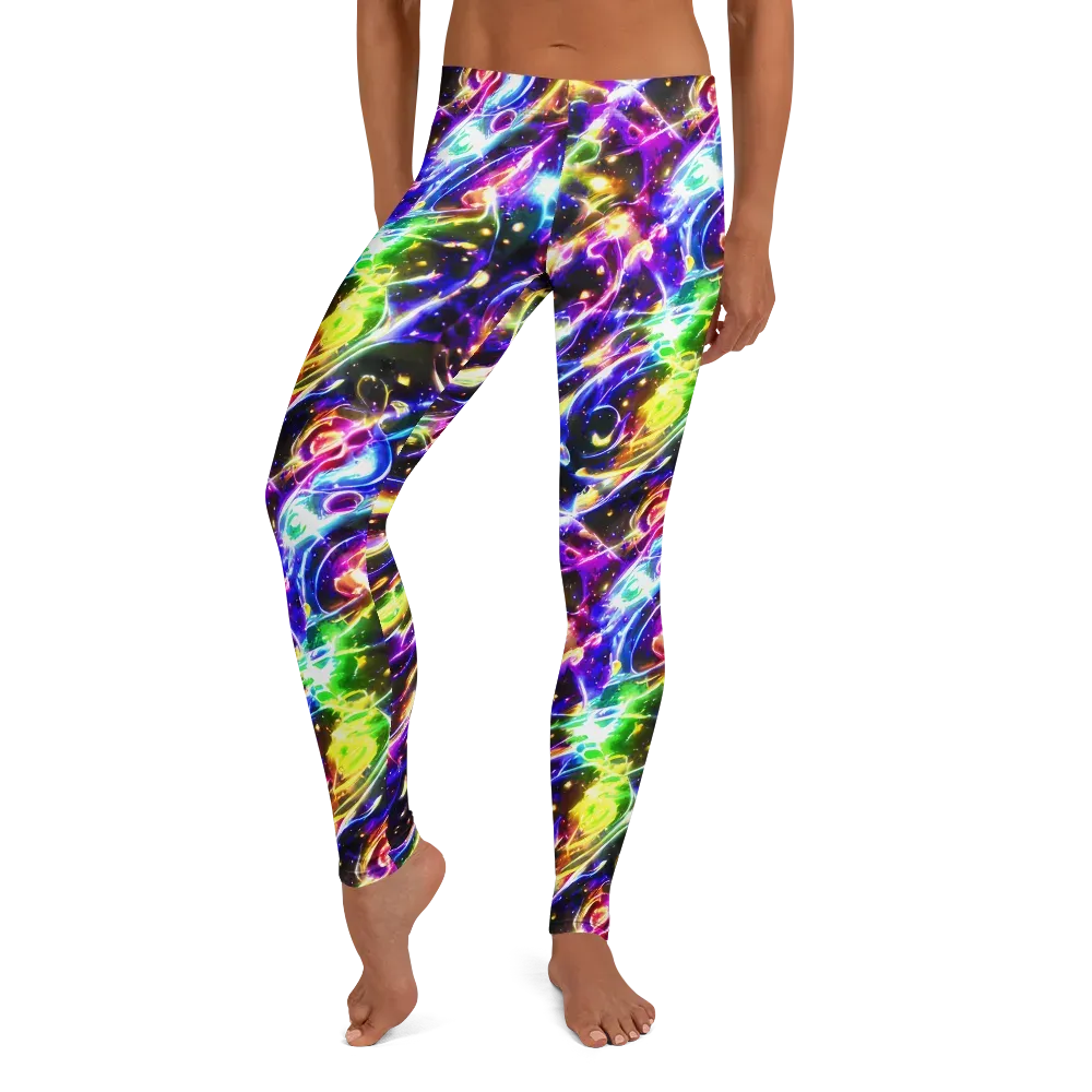 Prismatic Storm on Leggings — Front