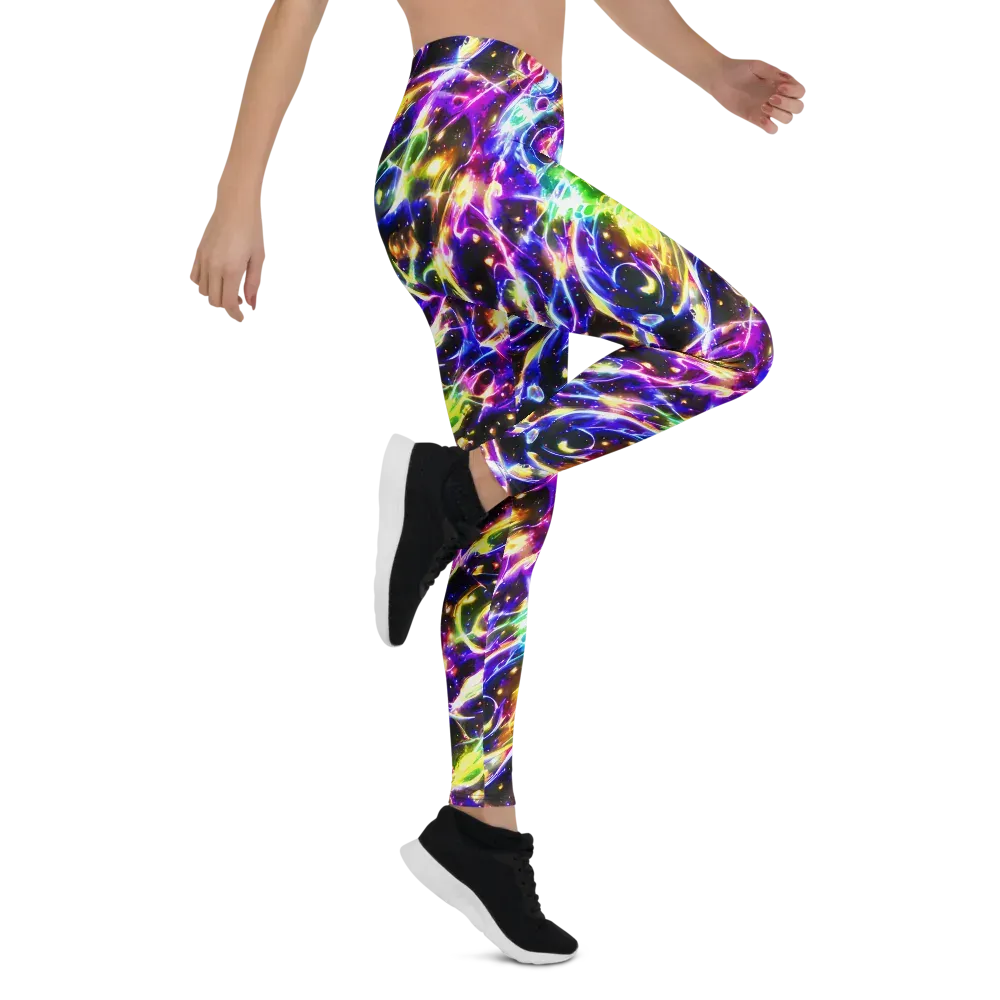 Prismatic Storm on Leggings — Right