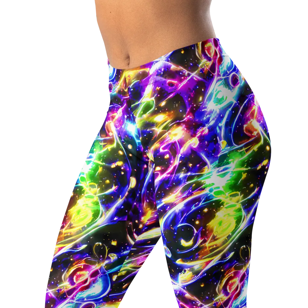 Prismatic Storm on Leggings — Left Front