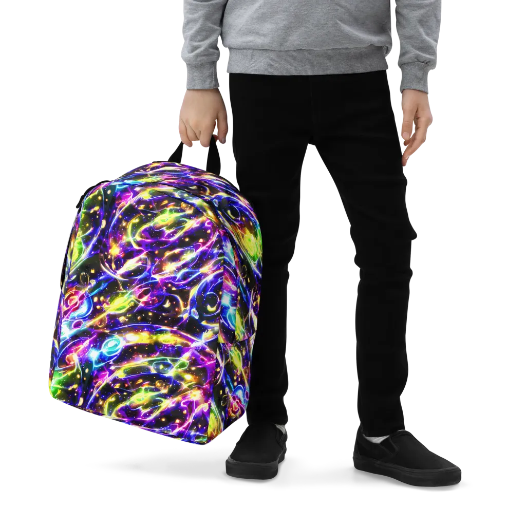 Prismatic Storm on Minimalist Backpack — Zoomed-in