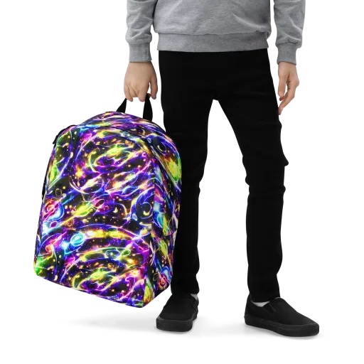 Prismatic Storm on a Minimalist Backpack