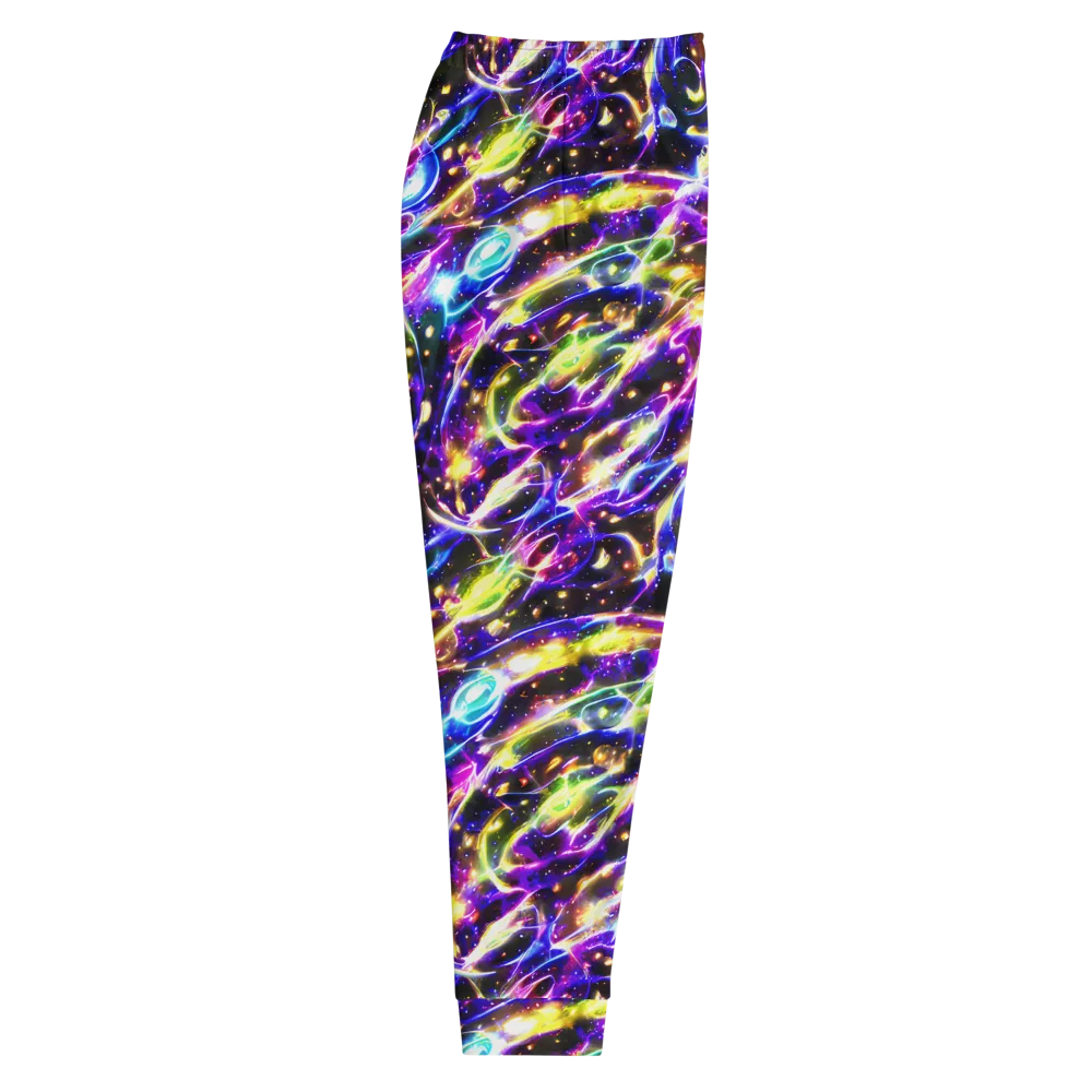 Prismatic Storm on Men's Joggers — Right