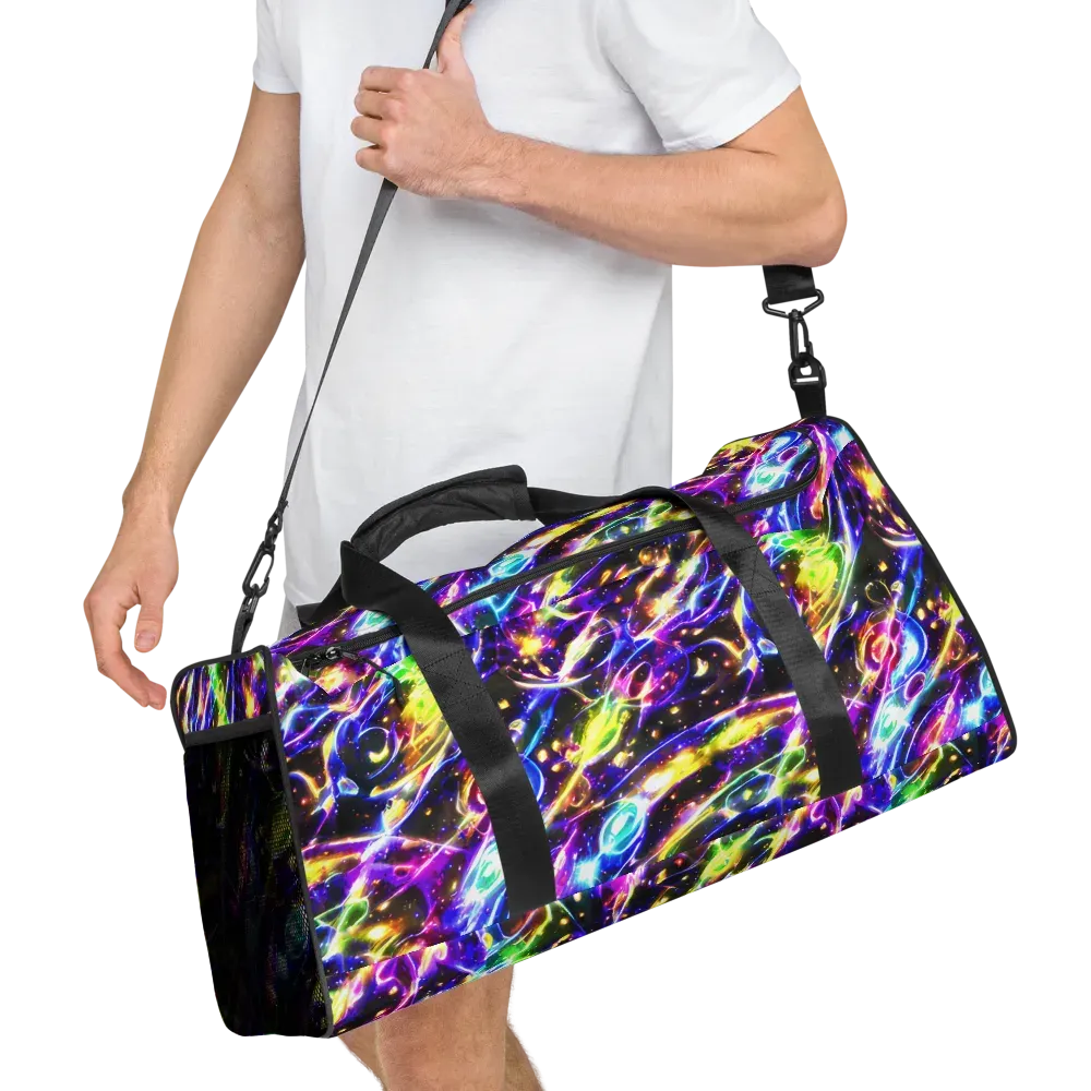 Prismatic Storm on Duffle Bag — Right Front