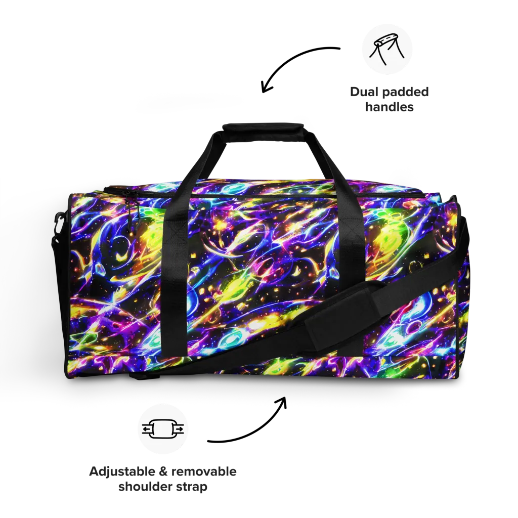 Prismatic Storm on Duffle Bag — Front
