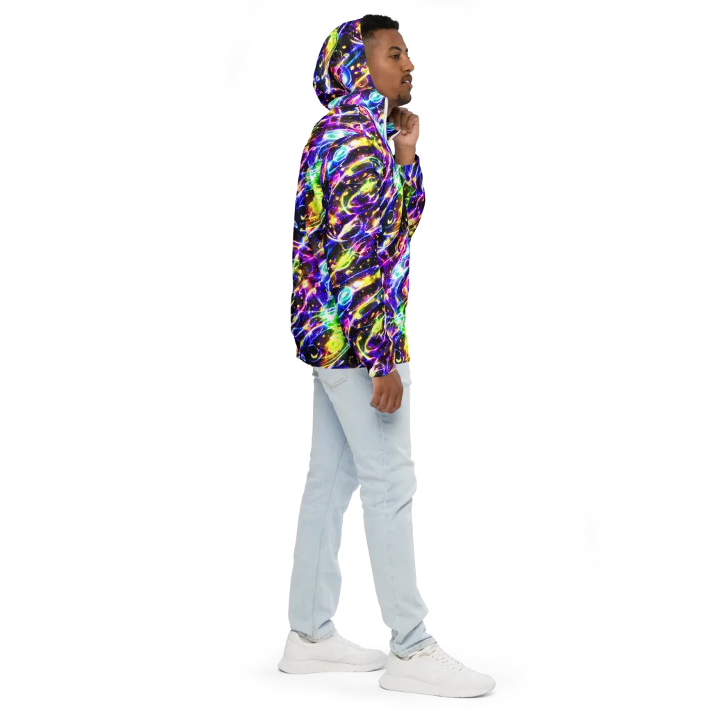 Prismatic Storm on Men's Windbreaker — Right
