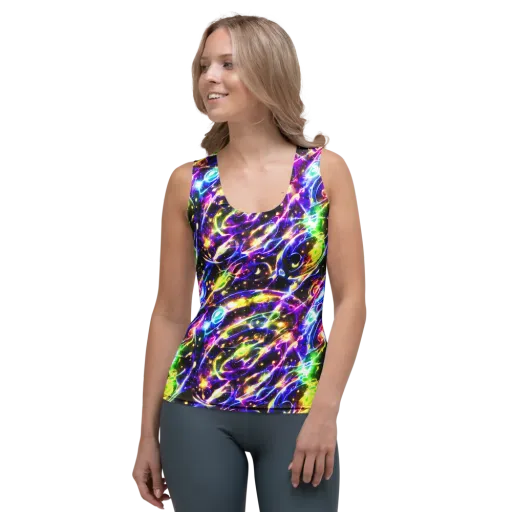 Prismatic Storm on a Women's Tank Top