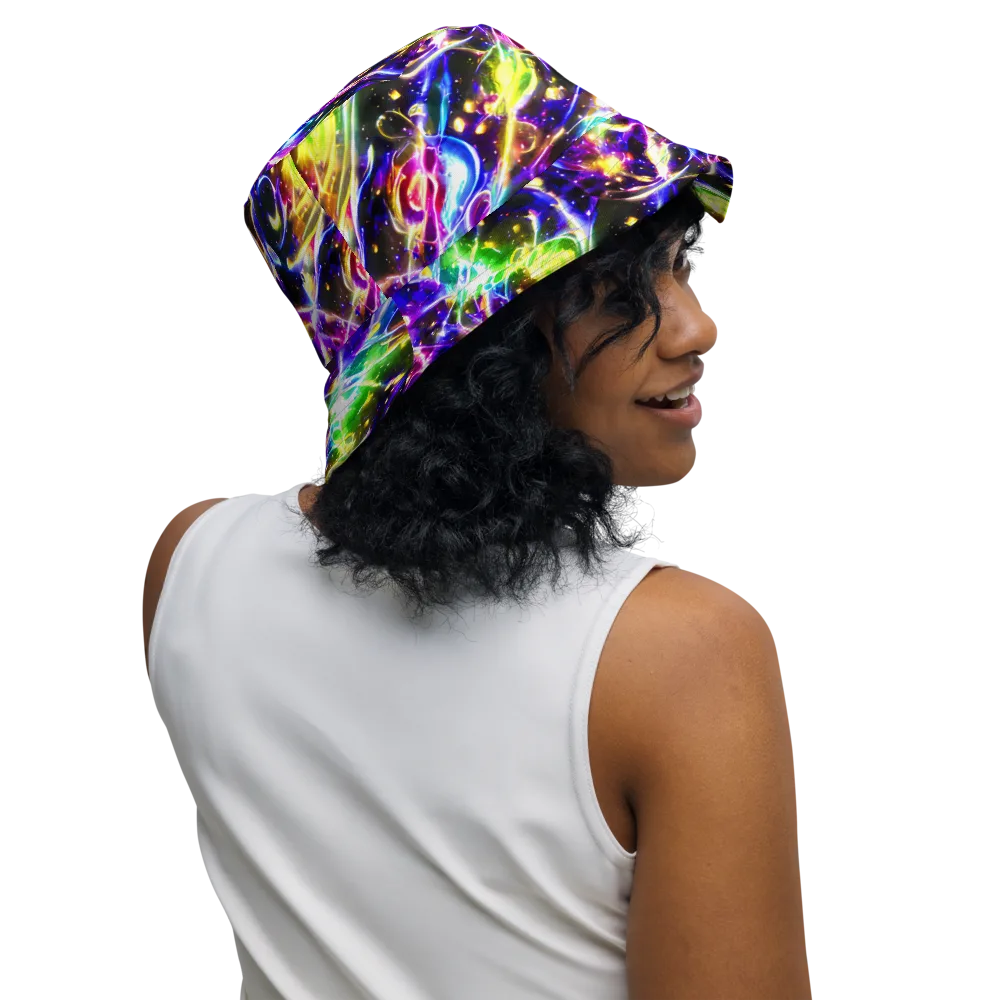 Prismatic Storm on Reversible Bucket Hat — Right Outside