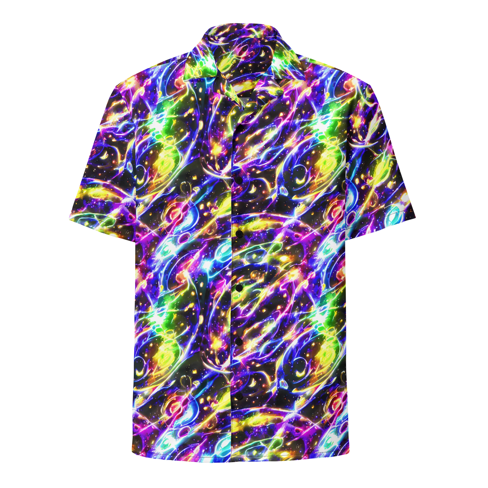 Prismatic Storm on Button Shirt — Front
