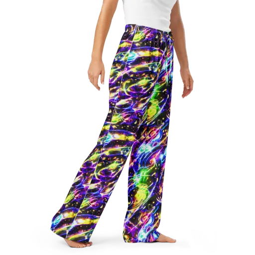 Prismatic Storm on a Women's Pajama Pants