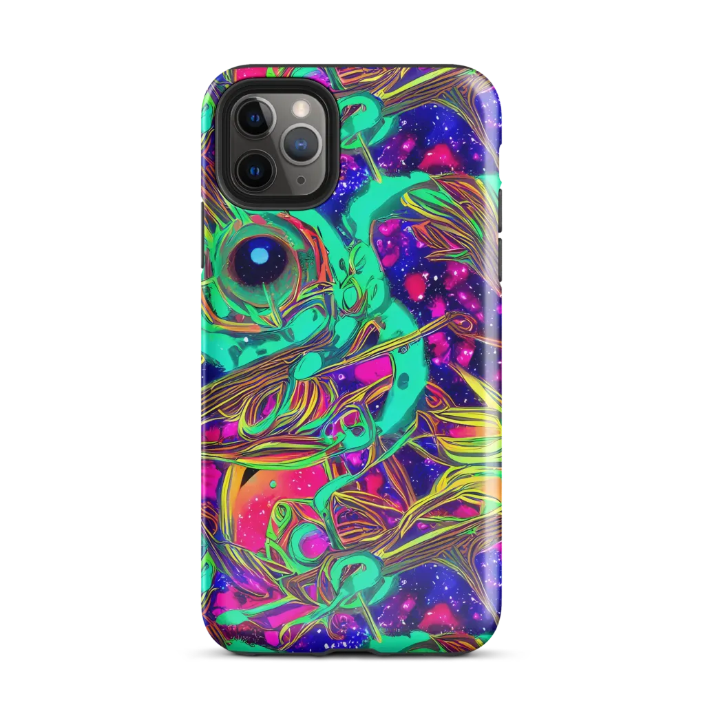 Neon Nebula Reef on Tough Case for iPhone® — Front