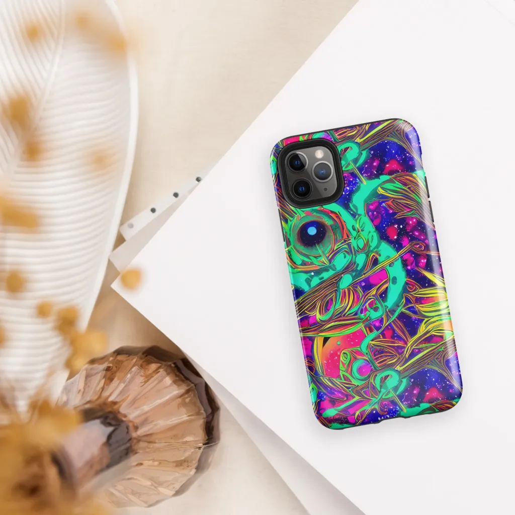 Neon Nebula Reef on Tough Case for iPhone® — Front