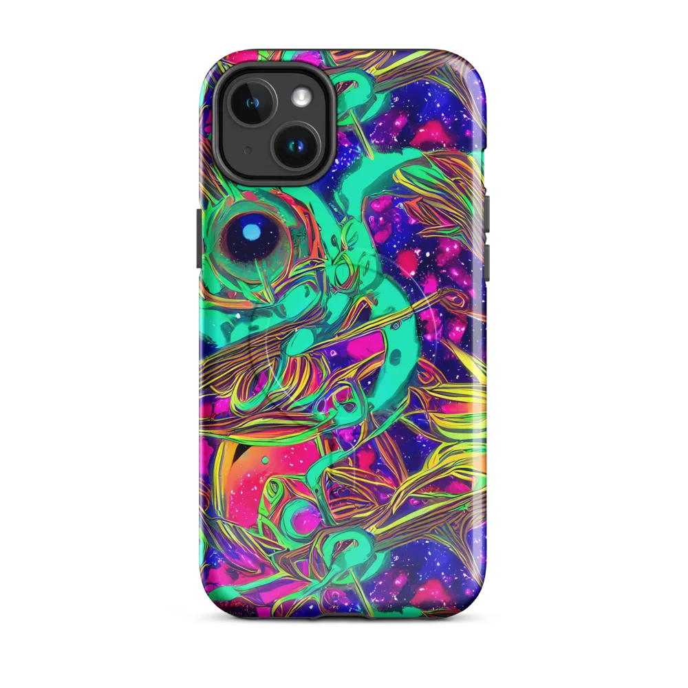 Neon Nebula Reef on MagSafe Tough Case for iPhone® — Front