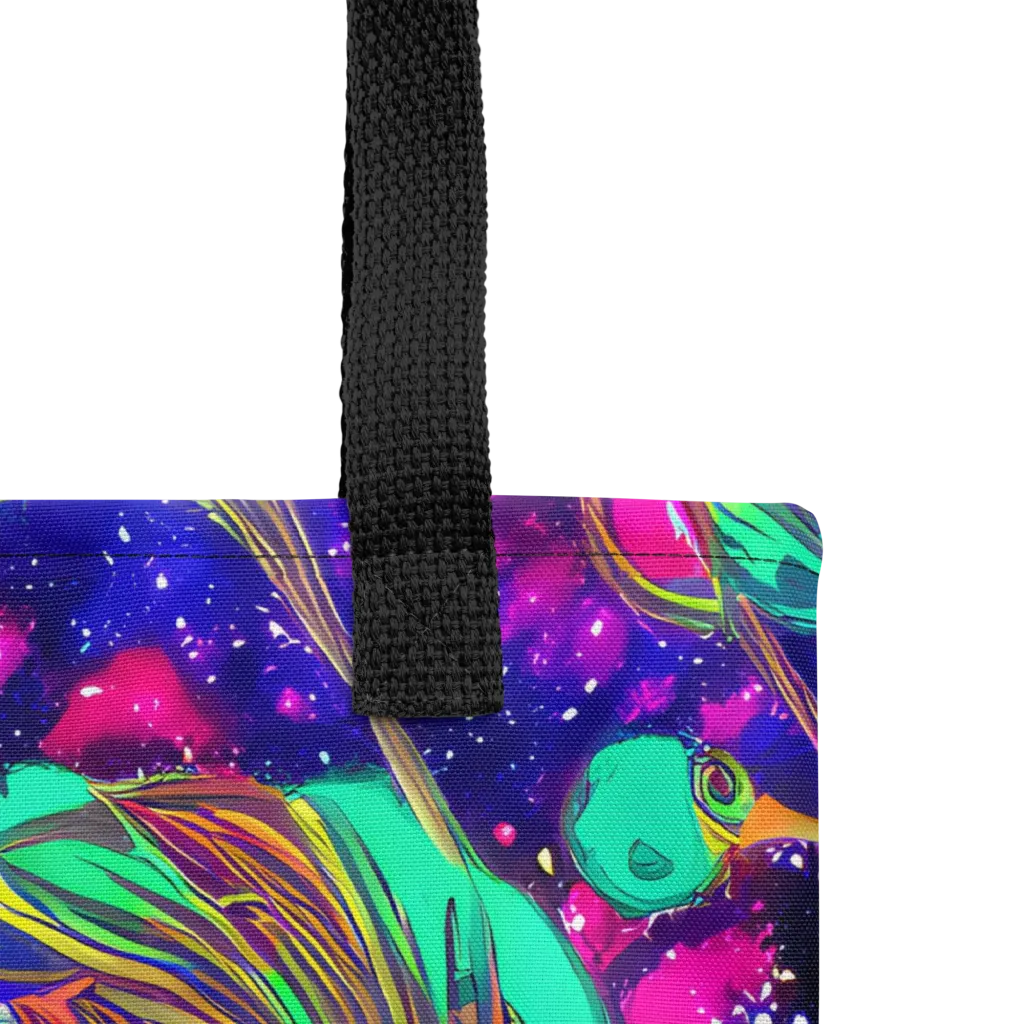 Neon Nebula Reef on Tote Bag — Product details