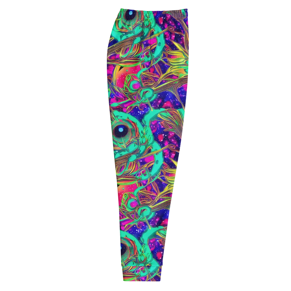 Neon Nebula Reef on Men's Joggers — Right