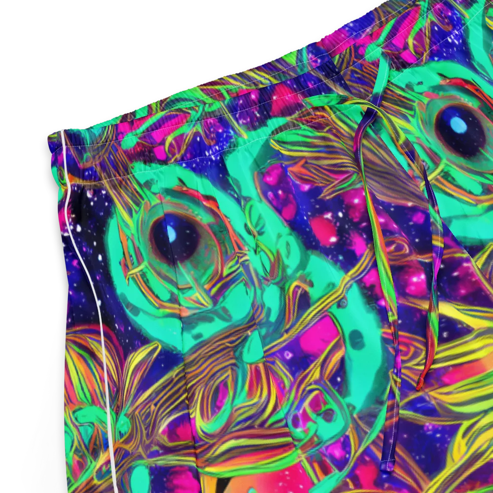 Neon Nebula Reef on Women's Pajama Shorts — Product details